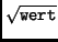 \bgroup\color{Red}$\sqrt\tt wert$\egroup